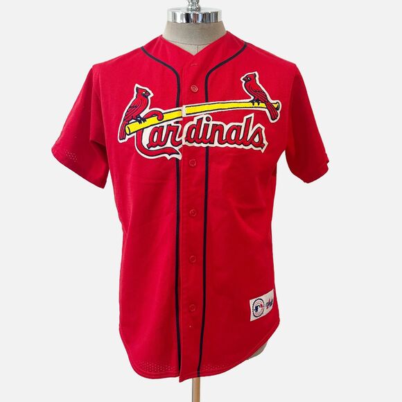 Majestic St. Louis Cardinals Red Jersey Mark McGwire #25 Baseball Vintage - Picture 2 of 6